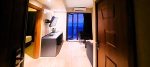 Η κουζίνα ή μικρή κουζίνα στο Ashtal Beach Hotel