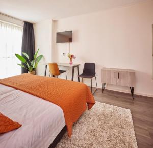 Postel nebo postele na pokoji v ubytování Hotel 't Gemeentehuis