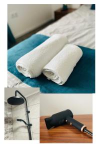 En eller flere senge i et værelse på AMIS Apartment