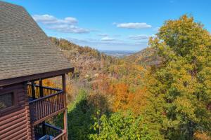 a view of the mountains from a cabin at Evening View #133 in Sevierville