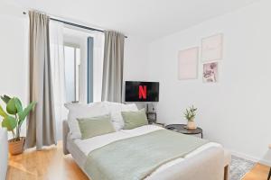 ネッカーズルムにあるWHONAP - PINK LION I Parkplatz I Zentral I Terrasse I Küche I Businessのギャラリーの写真