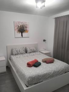 En eller flere senge i et værelse på Appartamento Puerta del Sol