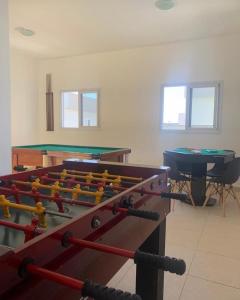 Biliár nebo kulečník v ubytování Apartamento Ubatuba, Itagua, Condominio Edificio Villa Monreale, E-12