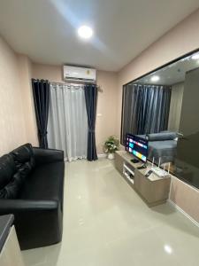 Posezení v ubytování The city hatyai condo B410