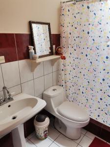 Koupelna v ubytování Casa Brumas