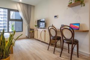 Μια τηλεόραση ή/και κέντρο ψυχαγωγίας στο Homestay Ocean Park full đồ, thoáng đẹp S208 +8 φωτογραφίες