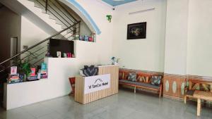 a store with a welcome sign in a room at Vi TamCoc Hotel in Ninh Binh