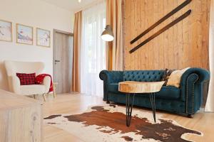 Χώρος καθιστικού στο Ski Apartment Hillside