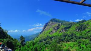 a view of a mountain with green vegetation at Green Village in Ella