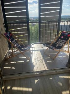 Μπαλκόνι ή βεράντα στο Apartament Panorama z bezpłatnym parkingiem +13 φωτογραφίες