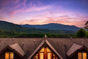 a view of the mountains from the roof of a building at Great Alpine - 4 KingSuites- December Deals-Views-Hot Tub-FirePit-GameRm in Gatlinburg