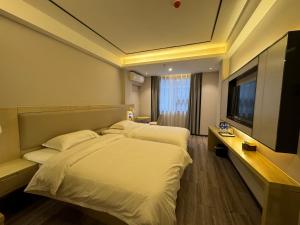 TV a/nebo společenská místnost v ubytování Guilin Tree Hotel