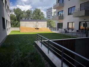 Vonkajšia záhrada v ubytovaní Rezidence u Vaňkovky