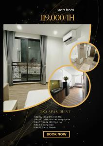 a poster for a hotel room with a bedroom at Era Apartment Lac Long Quan in Hanoi