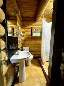 尤尔马拉Dune cottage的带马桶和水槽的浴室