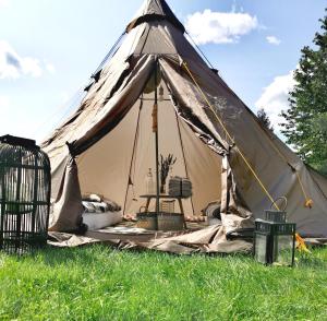 Zahrada ubytování Privat Glamping Spielberg