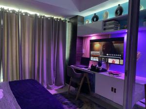 TV a/nebo společenská místnost v ubytování La Casa Felice