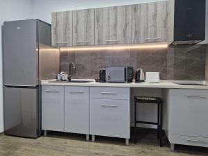 Kuchyň nebo kuchyňský kout v ubytování Home Studio + 3 fotografie