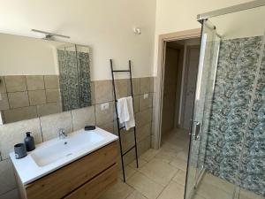 Koupelna v ubytování Agriturismo Le Paesane