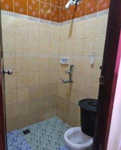 a bathroom with a toilet in a shower at Penginapan Najwa Indah in Saonek +13 photos
