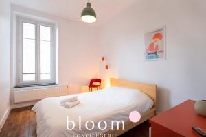 Posteľ alebo postele v izbe v ubytovaní Nancy Thermal ARTEM F2 chaleureux + 7 fotografií