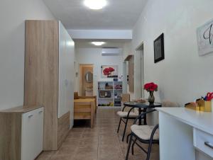 Kuchyň nebo kuchyňský kout v ubytování Apartment Luna