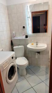 Ένα μπάνιο στο Apartament
