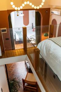 Letto o letti in una camera di 上海小胖纸民宿-武康大楼3店-老吉士