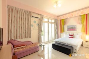 Voodi või voodid majutusasutuse Hong Lai Guest House toas
