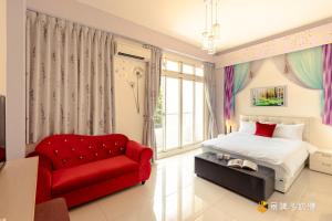 Voodi või voodid majutusasutuse Hong Lai Guest House toas