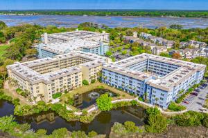 an overhead view of a large building with water at Hilton Head Resort 1424 in Hilton Head Island