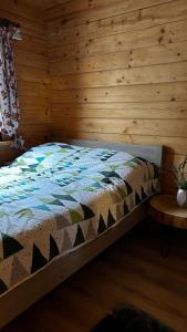 Postel nebo postele na pokoji v ubytování Domki u Wiesi