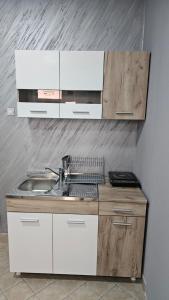 Kuchyň nebo kuchyňský kout v ubytování Apartman SPLENDID