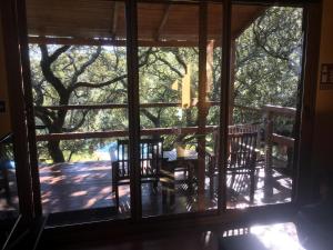 Balkón alebo terasa v ubytovaní Cabaña El Valle