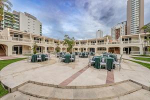 O edifício em que o hotel se localiza