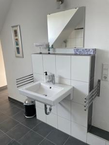 Koupelna v ubytování Ferienwohnung Woldemar + 18 fotografií