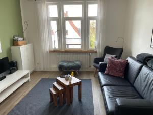 Posezení v ubytování Ferienwohnung Woldemar