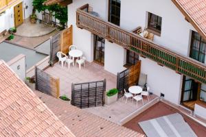 Balkón nebo terasa v ubytování Apartmenthaus ROSE