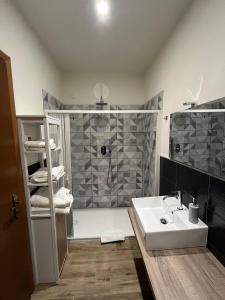 Koupelna v ubytování Casa nel borgo di Capraia