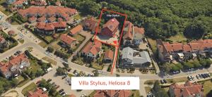 a site map of a house in a suburb at Villa Stylius in Gdańsk