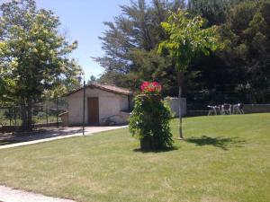 A garden outside Hotel Sierra Quilama