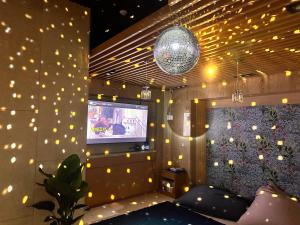 Telewizja i/lub zestaw kina domowego w obiekcie Acube Hotel Dongdaemun