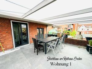 Balkón nebo terasa v ubytování Bachhaus am Rathaus 1