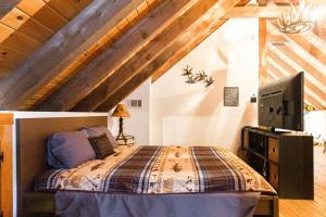 Postel nebo postele na pokoji v ubytování Roscoe Retreat