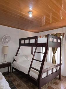 Postel nebo postele na pokoji v ubytování Tortuguero Hill Rooms