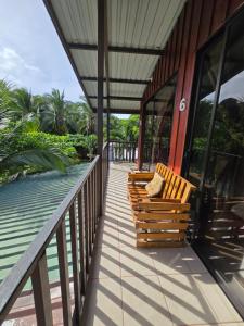 Balkón nebo terasa v ubytování Tortuguero Hill Rooms