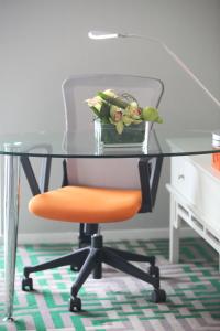 a chair that has a plant in it at Dorsett Shanghai in Shanghai