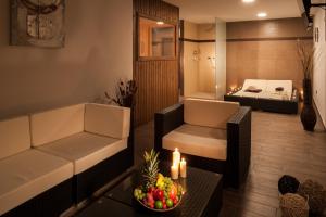 Postel nebo postele na pokoji v ubytování Hotel Štekl