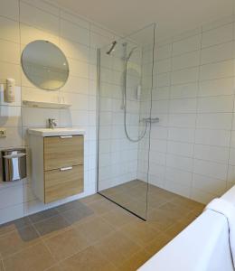 Koupelna v ubytování Hotel Bi-j Ons