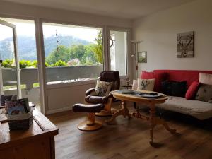 Χώρος καθιστικού στο Panorama-Apartment Annette
